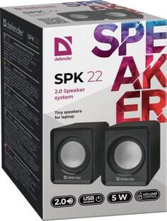 Колонки DEFENDER SPK 22 2x2.5Вт черный 65503