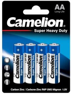 Camelion R 6 Blue BL-4 (R6P-BP4B, батарейка,1.5В) (4 шт. в уп-ке)