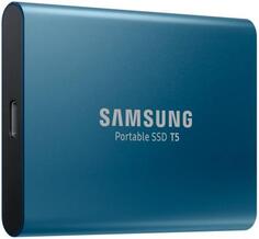 Внешний SSD диск 1.8 500 Gb USB Type-C Samsung T5 синий MU-PA500B/WW