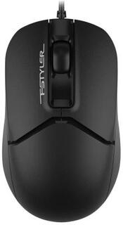 Мышь A4Tech Fstyler FM12T черный оптическая (1200dpi) USB для ноутбука (2but)