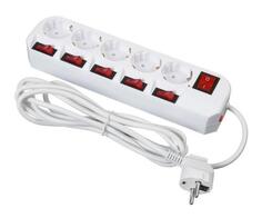 Сетевой фильтр Бюрократ 500SH-3-SW-W 3 м 5 розеток 1159729
