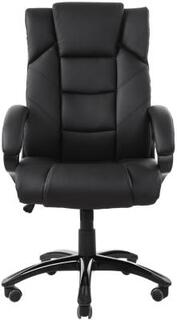 Кресло офисное BRABIX Bliss MS-004, 6 массажных модулей, экокожа, черное, 532522