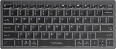Клавиатура A4Tech Fstyler FX61 серый/белый USB slim Multimedia LED (FX61 GREY)
