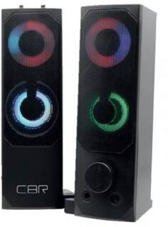 CBR CMS 514L Black, Акустическая система 2.0, питание USB, 2х3 Вт (6 Вт RMS), пластик, RGB-подсветка, конструкция-транформер, 3.5 мм лин. стереовход,