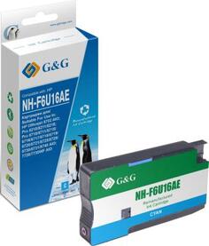 Картридж струйный G&amp;G GG-F6U16AE 953XL голубой (26мл) для HP OJ Pro 7740/8210/8218/8710/8715
