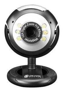 Камера Web Оклик OK-C8825 черный 0.3Mpix (640x480) USB2.0 с микрофоном Oklick