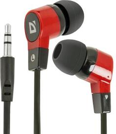 Наушники Defender Basic-619 черно-красный 63619