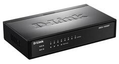 Коммутатор D-LINK DES-1008P неуправляемый 8х10/100Mbps