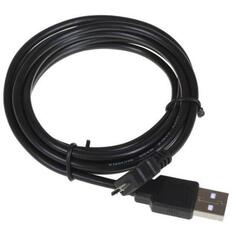 Кабель microUSB 1.5м VCOM Telecom круглый черный VUS6945-1.5M