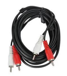 Кабель соединительный 1.5м DH&amp;R 2xRCA (M) - 2xRCA (M) черный JAAC024-1.5 Ningbo