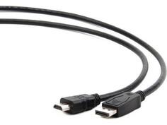 Кабель DisplayPort 1.8м Gembird CC-DP-HDMI-6 круглый черный
