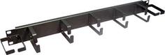 Кабельный органайзер Lanmaster TWT-ORG1U-5V2H 19 1U 5 колец + 2 боковых