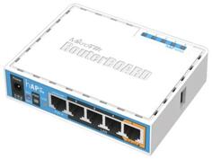 Wi-Fi роутер MikroTik hAP AC lite 802.11aс 150Mbps 2.4 ГГц 5 ГГц 4xLAN USB PoE белый