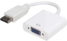 Переходник DisplayPort VGA 0.15м VCOM Telecom CG603 круглый белый