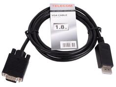 Кабель DisplayPort-VGA 1.8м VCOM Telecom TA669-1.8M