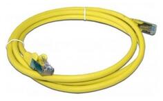 Патч-корд RJ45 - RJ45, 4 пары, FTP, категория 5е, 5 м, желтый, LSZH, LANMASTER LAN-PC45/S5E-5.0-YL