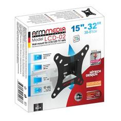 Кронштейн для телевизора Arm Media LCD-02 black наст. для TV 15-32, max 20 кг, 1 ст св., нак. + 5° -15°