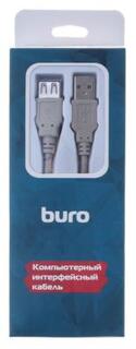 Кабель Buro BHP RET USB_AF30 USB A(m) USB A(f) 3м серый блистер