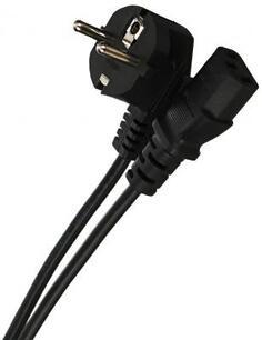 VCOM CE021-CU0.5-5M Кабель компьютер-розетка 220V (EURO) &lt;VDE&gt; 3G*0,5mm2 VCOM {CE021-CU} 5м