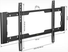 HOLDER LCD-F6910-B черный кронштейн