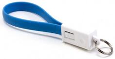 Кабель-брелок Lightning Gmini GM-MUS300FKBL плоский синий