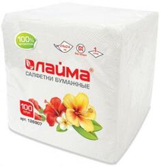 Салфетки бумажные Лайма 126907 100 шт