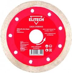 ELITECH Диск алмазный сплошной,ф200х25.4х2.4мм, д\\\\плиткореза 1820.058900