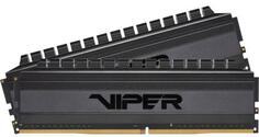 Оперативная память для компьютера 64Gb (2x32Gb) PC4-25600 3200MHz DDR4 DIMM Unbuffered CL16 Patriot Viper 4 Blackout PVB464G320C6K Патриот