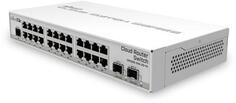 CRS326-24G-2S+IN with 800 MHz CPU, 512MB RAM, 24xGigabit LAN, 2xSFP+ cages, RouterOS L5 or SwitchOS (dual boot), desktop case, PSU Mikro Tik