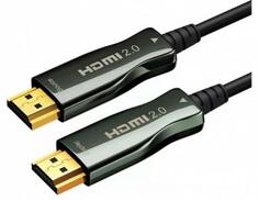 Кабель HDMI [AOC-HM-HM-50M] Wize, оптический, 50 м, 4K/60HZ, v.2.0, ARC, 19M/19M, черный, коробка