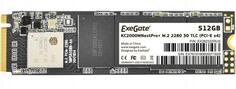 Твердотельный накопитель SSD M.2 512 Gb Exegate NextPro+ Read 1600Mb/s Write 1200Mb/s 3D NAND TLC EX282322RUS