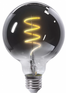 Умная LED лампа GEOZON филамент тонированная /E27/G80/5.5W/2200K-5500K/Wi-Fi/AC 220-250В, 50/60Гц/450lm/black GSH-SLF05