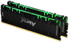 Оперативная память для компьютера 16Gb (2x8Gb) PC4-28800 3600MHz DDR4 DIMM CL16 Kingston Fury Renegade RGB (KF436C16RBAK2/16)