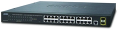PLANET IPv4/IPv6, 24-Port 10/100/1000Base-T + 2-Port 100/1000MBPS SFP L2/L4 SNMP Manageable Gigabit Ethernet Switch