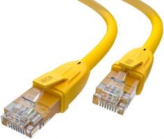 GCR Патч-корд прямой 1.5m UTP кат.6, желтый, 24 AWG, литой, ethernet high speed, RJ45, T568B, GCR-52370 Green Connection