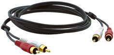 Кабель 2 RCA на 2 RCA (Вилки - Вилки), 1,8 м Kramer