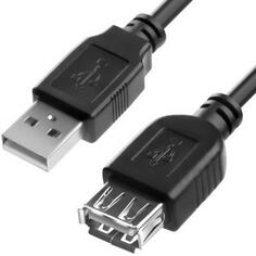 Удлинитель 2.5m USB 2.0, AM/AF, черный Green Connection