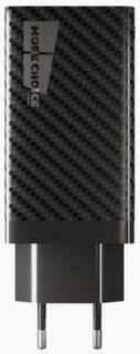 Зарядное устройство СЗУ для быстрого заряда 2USB 3.0A QC 3.0 + PD 60W More choice NC76Sа (Black)
