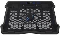 CANYON Cooling stand single fan with 2x2.0 USB hub, support up to 10”-15.6” laptop, ABS plastic and iron, Fans dimension:125*125*15mm(1pc), DC 5V, fan