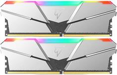 Оперативная память для компьютера 16Gb (2x8Gb) PC4-25600 3200MHz DDR4 DIMM CL16 Netac Shadow RGB NTSRD4P32DP-16SC