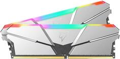 Оперативная память для компьютера 16Gb (2x8Gb) PC4-25600 3200MHz DDR4 DIMM CL14 Netac Shadow RGB NTSRD4P32DP-16S