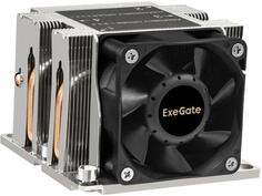 Кулер ExeGate ESNK-P0068AP4.PWM.2U.3647.Cu (Al+Cu, 2U, 4 тепл. трубки, LGA3647, TDP 205W, PWM, 2100-6800RPM, 2 ball bearing, 4pin, 52db, 430г, на винт