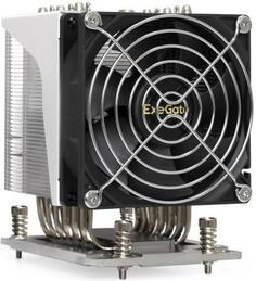 Кулер ExeGate ESNK-P0064AP4.PWM.4U.SP3.Cu (Al+Cu, 4U, 6 тепл. трубок, LGA SP3, TDP 280W, PWM, 1900-3800RPM, 2 ball bearing, 4pin, 44db, 730г, на винта