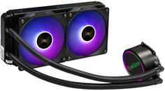 Система охлаждения жидкостная для процессора Exegate BlackWater-240V2.PWM.RGB Intel: LGA 115x Intel LGA 1700 Intel LGA 1200 Intel LGA 1366 Intel LGA 2
