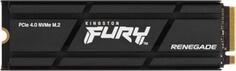 Твердотельный накопитель SSD M.2 500 Gb Kingston Fury Renegade Read 7300Mb/s Write 3900Mb/s 3D NAND TLC SFYRSK/500G