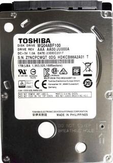 2.5&amp;quot; 1TB Toshiba Mobile HDD MQ04ABF100 SATA 6Gb/s 128pin 5400RPM