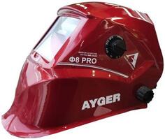 МАСКА СВАРОЧНАЯ ХАМЕЛЕОН Ф8 PRO AYGER, 100-50 мм, DIN 4, в коробке