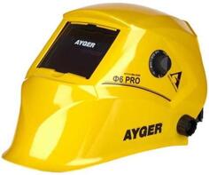 МАСКА СВАРОЧНАЯ ХАМЕЛЕОН Ф6 PRO AYGER, 93*43 мм, DIN 3, в коробке