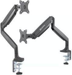 Кронштейн для мониторов ONKRON G100, до 32, до 9кг, настольный, поворот и наклон верт.перемещ., белый