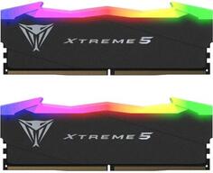 Оперативная память для компьютера 32Gb (2x16Gb) PC5-64000 8000MHz DDR5 DIMM CL38 Patriot Viper Xtreme 5 RGB PVXR532G80C38K Патриот